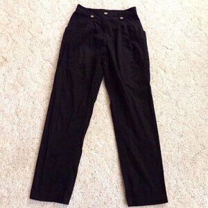 Saint + Sofia Black Cargo Skinny Pants